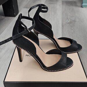 BCBGeneration Jessika Suede Ankle-Strap Sandals